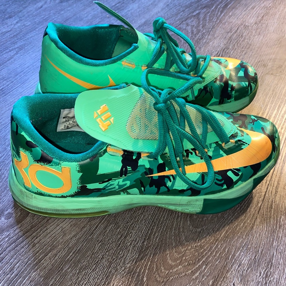 Nike KD 6 VI Easter Green Men Size 8.5 Sneakers Shoes